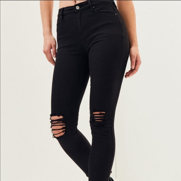 Pacsun High Rise Black Ankle Jeggings - Picture 14 of 16